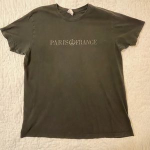 Men’s B&C Collection Black Paris France Tee with Eiffel Tower Graphic Size XL